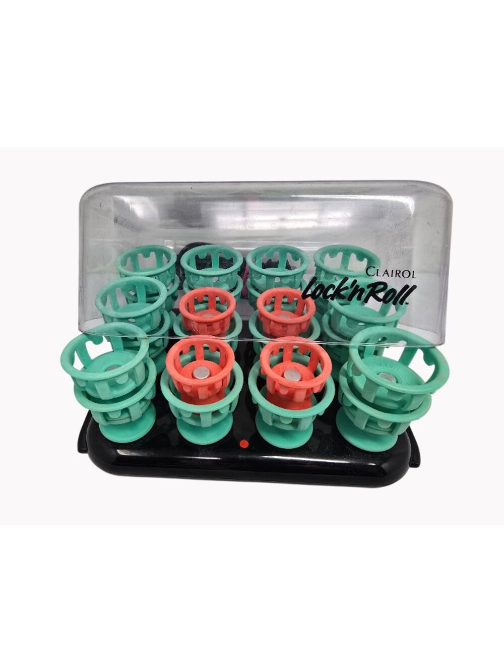 Clairol Lock N Roll Hot Rollers With 12 Curlers & Lid - Model BT-1 - 120V 70W